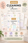 ADHD Cleaning Planner + 7 Video Guides